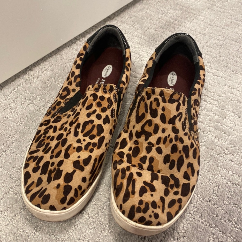Leopard Dr. Scholls Slide On Sneakers